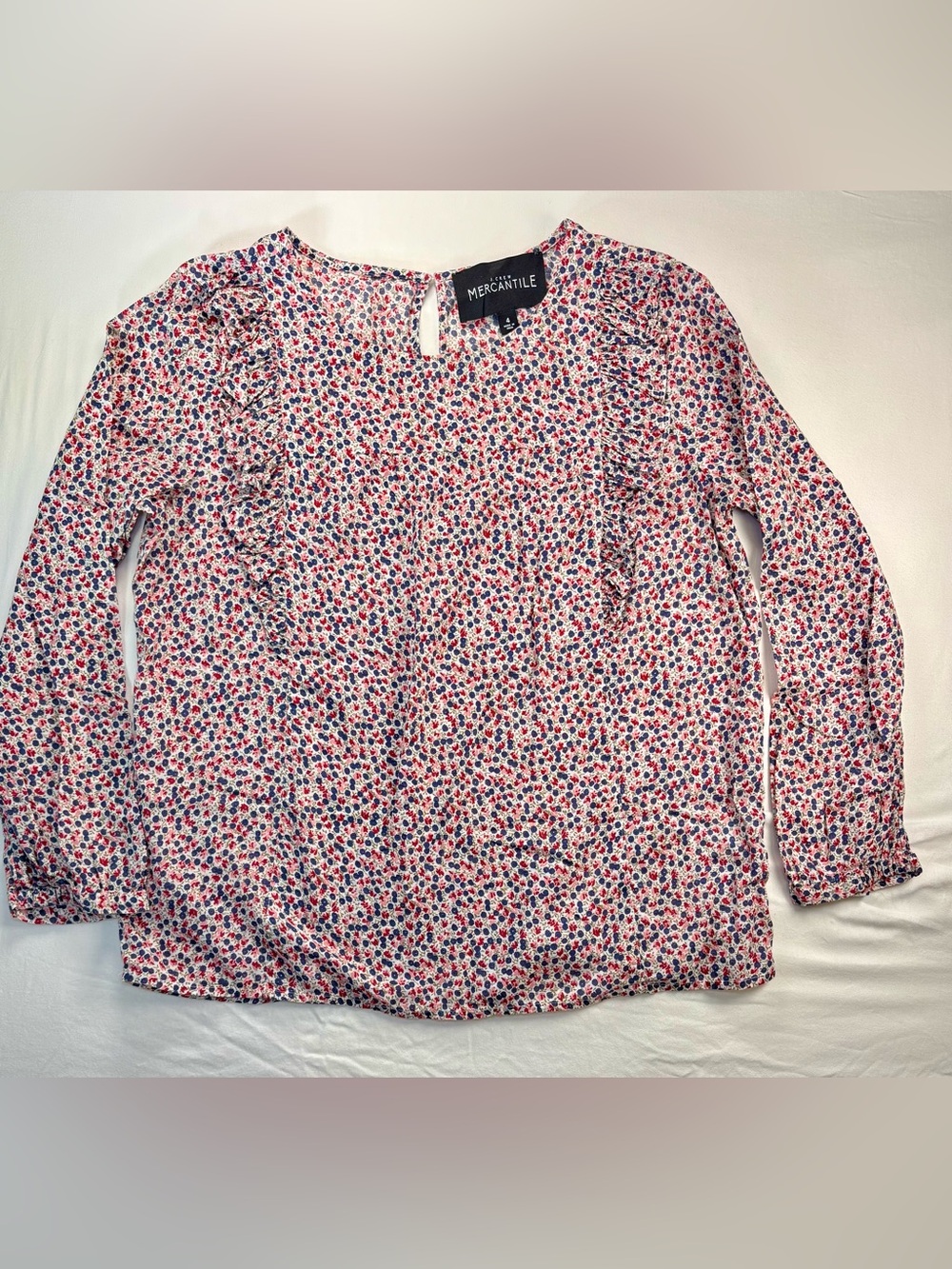 J. Crew Mercantile floral blouse - size 4